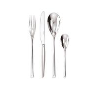 Sambonet S0695 H-Art, service de couverts de table 4 pièces, acier inoxydable argenté