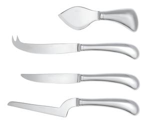 Sambonet S1587 Living Couteaux à fromage, 4 pièces, acier inoxydable 18/10