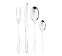 Sambonet Taste 52553-G2 Ménagère en acier inoxydable 18/10 pour 12 personnes 48 pièces : 12 fourchettes, 12 cuillères, 12 couteaux, 12 cuillères à café, passe au lave-vaisselle, acier