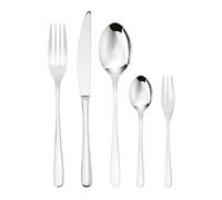 Sambonet Taste 52553-G6 - Service de table en acier inoxydable 18/10, pour 12 personnes, 30 pièces : 6 fourchettes, 6 cuillères, 6 couteaux, 6 cuillères à café, 6 fourchettes à dessert, passe au