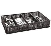 Sambonet Tavola Table Polyrattan noir Range-couverts 42584-05
