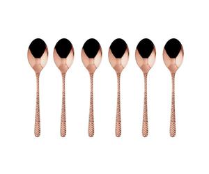 Sambonet Venezia Set de 6 cuillères à moka en acier inoxydable/PVD cuivre