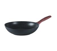 SAMBONET Wok Poêle Avec Poignée Rock & Rose Noir 28Cm Aluminium