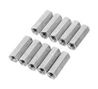 Samfox Long Couplage de Tige écrou Hexagonal Fileté Coupleur Connecteur en Acier au Carbone Métrique écrou de Couplage 10pcs (Taille : M6*30)