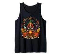 Samhain Blessings Roue de sorcière païenne de l'année Wicca Wiccan Débardeur