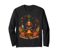 Samhain Blessings Roue de sorcière païenne de l'année Wicca Wiccan Manche Longue