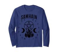 Samhain Wicca Wiccan Roue de l'année Sorcière Manche Longue