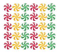 SamHeng 30 Pièce Décor de Bonbons de Noël, 1 Pouce Sucette Ornements Suspendus pour Noël Arbres Couronnes, DIY Moulin à Vent Candy Décoration de Pendentif pour Festival Vacance Fête (3 Coloris)