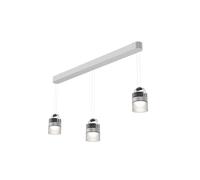 Sammode AIRMOD Trio Pendelleuchte, argent / verre givrée