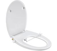 SAMODRA Abattant WC Forme O Bidet Cuvette Toilette Seat Cuvette Toilette Lunette Bidet Toilettes WC Avec Frein De Chute Lavage Des Hanches, Lavage FéMinin & Auto - Nettoyage (Forme O)