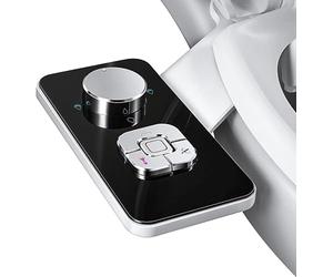 Samodra Pulvérisateur Bidet non électrique avec double buses rétractables autonettoyantes - Nettoyage avant et arrière - Bouton poussoir réglable pour eau froid