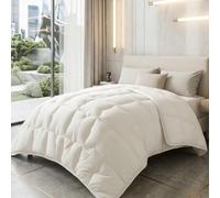SAMPUR - Couette Grand Froid Blanche en Polyester - Duvet Ultra Chaud Et Ultra Confort - Action Thermorégulatrice - Idéale en Hiver Et Mi-Saison - 140 x 200 cm