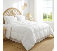 SAMPUR - Couette Légère Luxe Plume | 100% Plumes Naturelles de Canard, garnissage 200g/m2 | Surpiquage Innovant et gonflant Maximal | Isolation Thermique optimale (220x240 cm)
