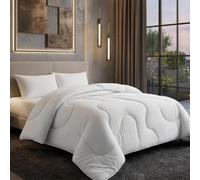 SAMPUR - Couette Nuage Blanche 100% Polyester - Sensation Duvet Naturel - Ultra Confort - Action Thermorégulatrice - Idéale en Hiver Et Mi-Saison - 140 x 200 cm