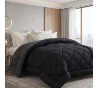 SAMPUR - Couette Sherpa | Sensation Laine et Cosy | Surpiquage Innovant | Réversible été Hiver | Isothermique | Grise | 200 x 200 cm