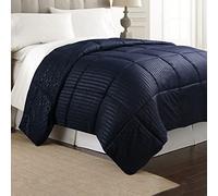 SAMPUR Couette Soft Luxe - Couette Légère 250 g/m² - Garnissage Microfibre Hypoallergénique (Bleu, 140 x 200 cm)
