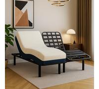 SAMPUR - Pack Relax : Sommier électrique & Matelas mémoire de Forme | Double motorisation indépendant | Encastrable dans Un Cadre de lit | Multiples Positions de Couchage (70x190 cm)