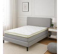 SAMPUR - Surmatelas Bamboo Zen : Mémoire de Forme | Soutien mi-Ferme | Accueil Tonique | 8 cm d'épaisseur | 140/190 cm
