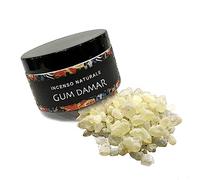 Samsara Résine d'encens Naturelle, Grains, Feuilles purs sans additifs - Emballage élégant et Pratique - 75 ML - Fumigation Purification (Gomme Dammar)