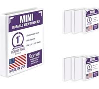 Samsill 3 Bague Mini View Binders, 2,5 cm Round Bague blanc