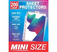 Samsill Lot de 200 protège-feuilles de classeurs transparents épais de 14 x 21,6 cm