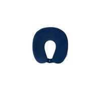 Samsonite TA Revolution - Coussin Cervical en Mousse à Mémoire, Ergonomique & Confortable, Coussin de Voyage pour Avion, Voiture & Voyages, Bleu (Midnight Blue)