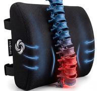 Samsonite SA5243 Oreiller de Soutien Lombaire Ergonomique Aide à soulager Les douleurs lombaires 100% Pure Mousse à mémoire de Forme Améliore la Posture s'adapte à la Plupart des sièges Maille