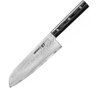 Samura DAMASCUS 67 Santoku à lame creuse 175 mm