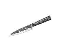 Samura METEORA 6.3-Inch (160 mm) Santoku Knife - Couteau de chef de cuisine en acier japonais de première qualité pour la cuisine de précision et l'excellence culinaire