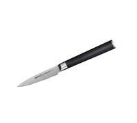 Samura MO-V Couteau à légumes professionnel ultra-tranchant, petit, en acier inoxydable japonais AUS 8, lame de 8,9 cm, avec manche G10 en carbone, couteau à éplucher, couteau de cuisine, couteau de c
