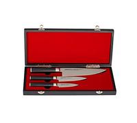 Samura Set de couteaux MO-V, 3 pièces, lame 18 cm, acier AUS-8, manche G10 carbone