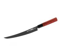 Samura OKINAWA 9.0" Stonewash Tanto Slicing Knife - Couteau de cuisine japonais en acier de première qualité pour une coupe de précision et l'excellence culinaire
