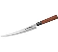 Samura OKINAWA Tanto Slicing Knife 9" - Couteau de cuisine japonais en acier à double tranchant pour une coupe de précision et l'excellence culinaire