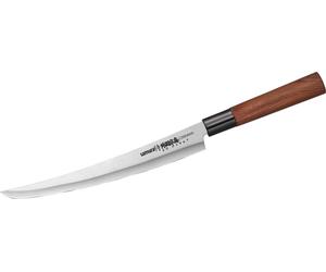 Samura OKINAWA Tanto Slicing Knife 9" - Couteau de cuisine japonais en acier à double tranchant pour une coupe de précision et l'excellence culinaire