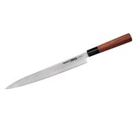 Samura OKINAWA Yanagiba 10.6" couteau de cuisine en acier japonais à un seul tranchant - lame de précision pour couper les sushis et les sashimis, idéal pour les professionnels de la cuisine et les am