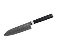 Samura stonewash petit santoku (couteau santoku moulu creux) 13.8cm c670sm093b