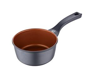 San Ignacio - Casserole 16 cm Nati adherent - en aluminium fondu - Casserole Induction et Tout Feux - Base épaisse pour une diffusion de chaleur homogène - Sans PFOA - Bronze