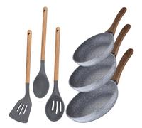 San Ignacio Daimiel Set 3 casseroles en aluminium 22/26/28 cm + 3 ustensiles de cuisine