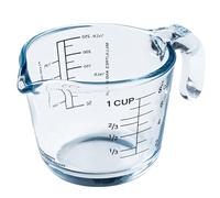 SAN IGNACIO Mediterranean | Verre doseur | Fabriqué en verre borosilicaté | Verre mesureur de 0.25 Litre | Haute résistance aux changements chimiques et de température | Avec Scalimètre