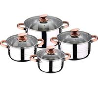 San Ignacio Nona Set de casseroles 8 pièces Argent Argent Taille unique