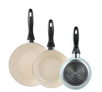 San Ignacio Set de 3 poêles Ø16Ø20Ø24cm en aluminium pressé Bleu ciel