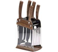 San Ignacio Set de 6 couteaux MONCAYO en acier inoxydable, marron
