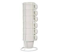 San Ignacio Set de 6 tasses empilables en porcelaine blanche 36 collection VESSIA