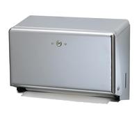 San Jamar Carlisle FoodService Products T1950XC Mini Distributeur de Serviettes à Plier en C Chromé Capacité 250 Serviettes en C