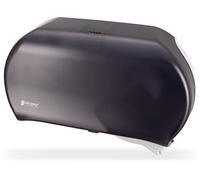 San Jamar - SJMR4000TBK R4000TBK Twin 9" Jumbo Tissue Dispenser, Black Pearl, 12" x 19" x 5.3"