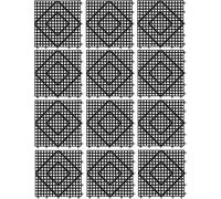 San Jamar VM5280BK-12 Versa-Mat, Noir (Pack de 288)