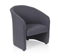 SAN JUAN 1 places - Fauteuil rembourré Gris foncé