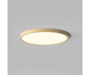 SANBDDLYY Plafonnier LED Moderne à intensité Variable Plafonnier Encastré en Bois 40 Cm(Log Color 30cm)