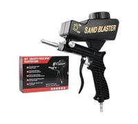 Sand Blasting Tool - Portable Handheld Pneumatic Sandblasting | Powder Spray Abrasive Cleaning | 100ml Tank, 50L/min Air Consumption, For Walnut Shell Soda Rust Removal Metal Wood Glass Concrete C
