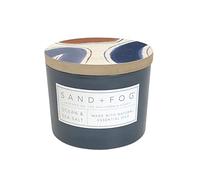 Sand + Fog Bougie parfumée - Sel de mer et océan - Parfums et tailles supplémentaires - Mèche 100 % coton sans plomb - Bougies en pot de luxe - Décoration d'intérieur parfaite - 340 g